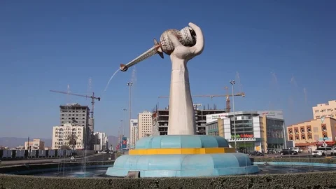 Monument in Fujairah, UAE Vidéo 74984489