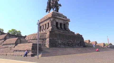 Monument to German Emperor William I Video stock 57469792