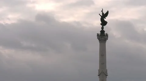 Monument Girondins Timelapse 01 Stock Footage 11234936