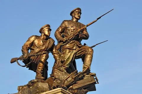 Monument to the Heroes of first world war. Kaliningrad, Russia Stock Photos