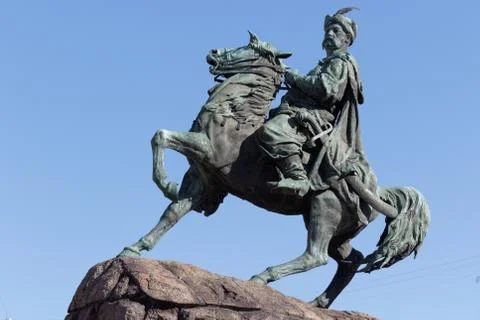 Monument to Hetman Bogdan Khmelnitsky.1 Stock Photos