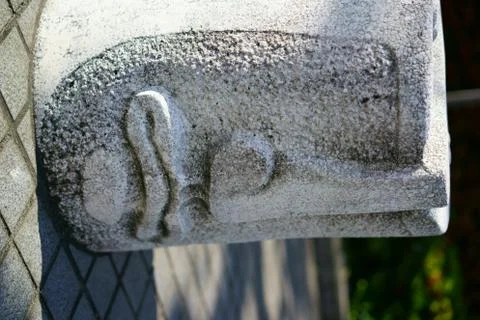 Monument like human face Stock Photos
