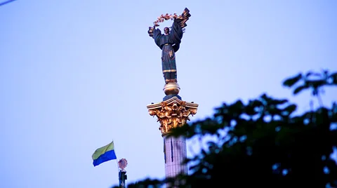 Monument of Independence of Ukraine Видео 39840588