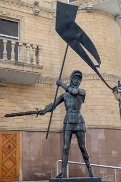 Monument to Joan Of arc Stock Photos