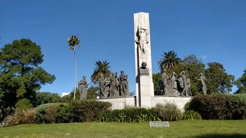 Monument to José Enrique Rodó, in Parque Rodó, Montevideo, Uruguay. Stockbeeldmateriaal 119474532