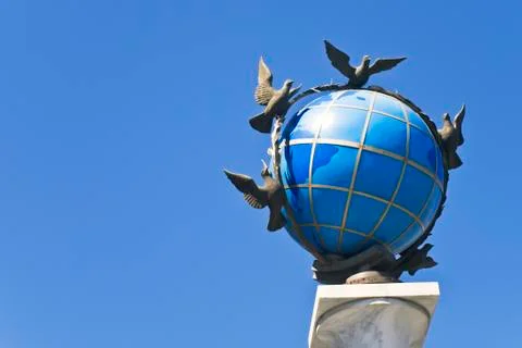 Monument in kiev Stock Photos