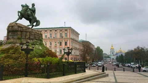 Monument in Kiev, Ukraine. Stock Footage 84760618