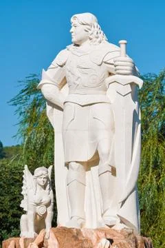 Monument to Knight Stock Photos