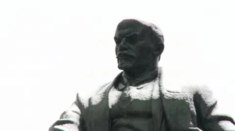 Monument to Lenin Stock Footage