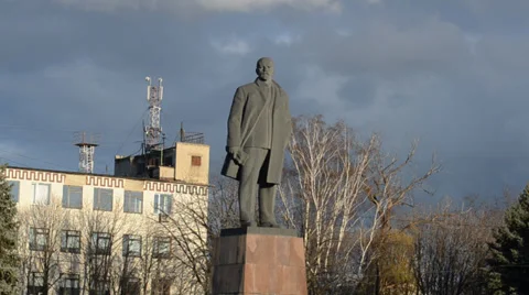 Monument to Lenin Video stock 36293977
