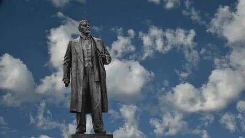 Monument To Lenin - Timelapse 2 Video stock 119108481