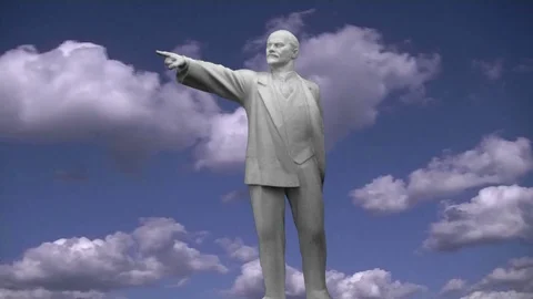 Monument to Lenin - timelapse Stock Footage 78704978