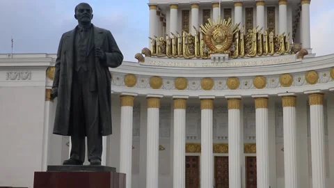 Monument to Lenin at VDNH Stock Footage 145561330