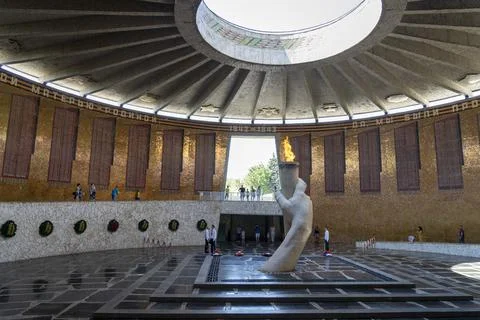Monument on the Mamaev Kurgan complex Stock Photos