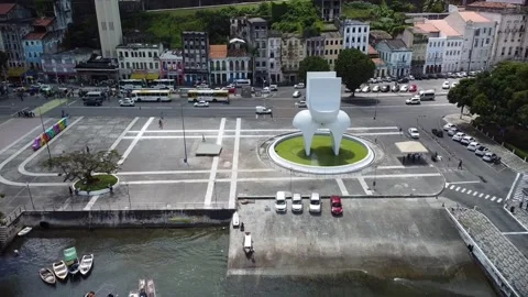 Monument to Mario Cravo Junior Stock Footage 231265868