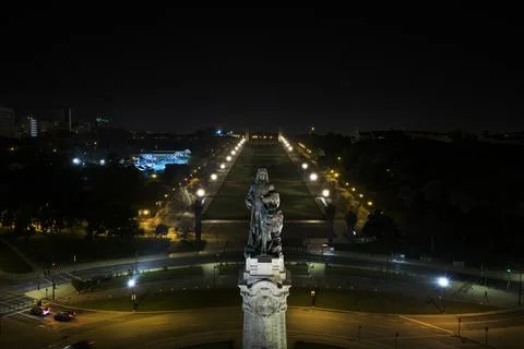 Monument Marquês de Pombal at Marques de Pombal squares, Lisbon Foto stock