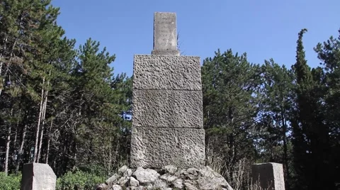 Monument to memory of the First World War Stock Footage 47323192
