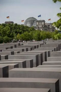 Monument in memory of the holocaust Stock Photos