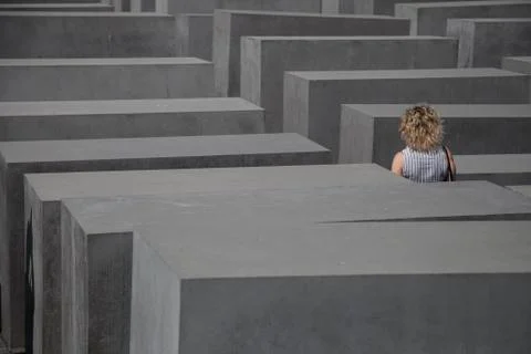 Monument in memory of the holocaust Stock Photos