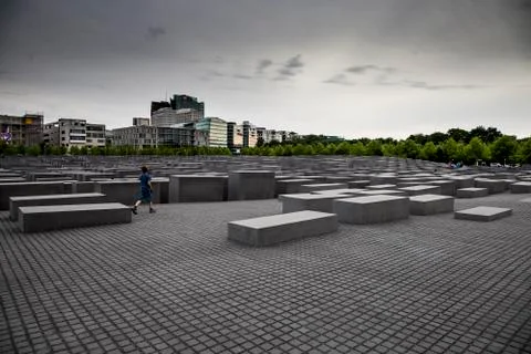 Monument in memory of the holocaust Stock Photos