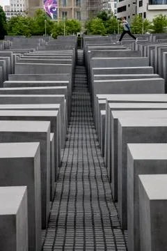Monument in memory of the holocaust Stock Photos