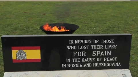 Monument in  memory of spanish soldiers Vidéo 8656759