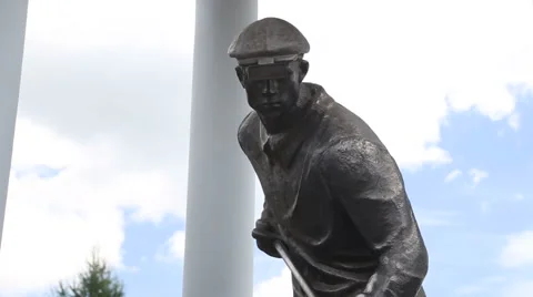 The monument to metallurgists Stock Footage 61580715