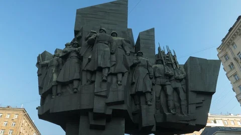 Monument to the Militias Video stock 126711798