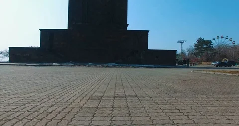 Monument Mother Armenia Stock Footage 91781069