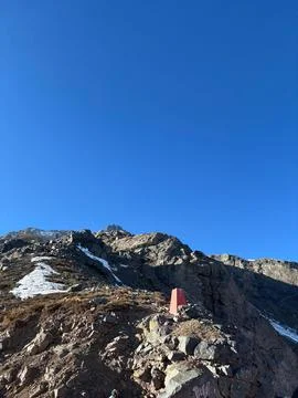 Monument on the Mountain Stock Photos