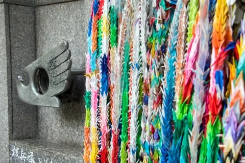 The monument of the Origin Flame of Hiroshima and Nagasaki at Ueno Park in Tokyo Stock Photos
