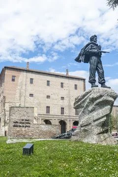 The monument to the Partisan in Parma Stock Photos