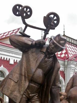 Monument to the passenger Stock Photos