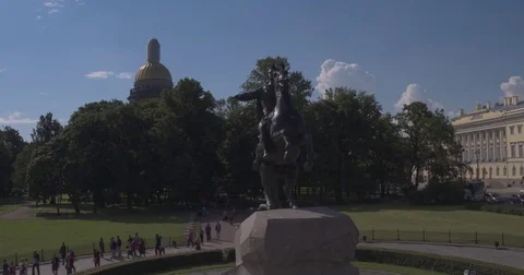 The monument to Peter the first. Bronze Horseman. St. Petersburg. View from the 動画素材 84510361