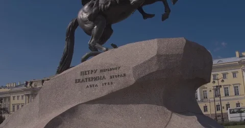 The monument to Peter the first. Bronze Horseman. St. Petersburg. View from the 動画素材 84510378