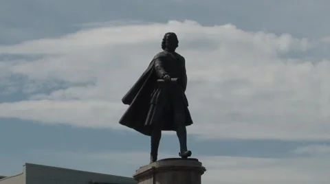 Monument to Peter the Great in Lipetsk Video stock 1073314