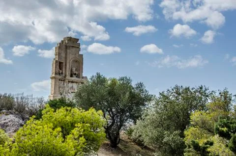 Monument to philopappos Stock Photos