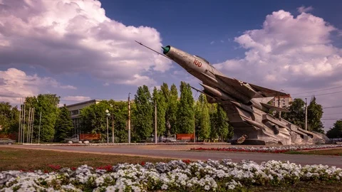 Monument plane Stock Footage 118023276