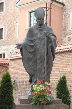 A monument to Pope Stock Photos