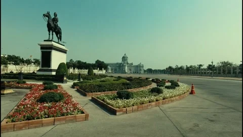 Monument to Rama the Seventh Stock Footage 149135846
