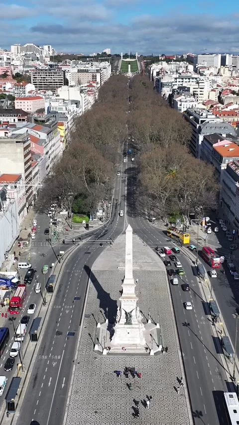 Monument To The Restorers At Lisbon In Lisbon District Portugal. Stock Footage 328409697