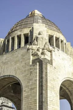 Monument to the revolution featuring dome Stock Photos