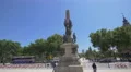 Monument to Rius i Taulet in Barcelona 4k or 4k+ Resolution