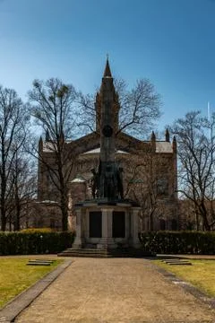 The monument of the Russian graveyard in Potsdam Stock Photos