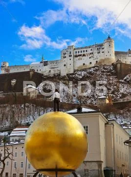 Monument in Salzburg Austria Stock Photos