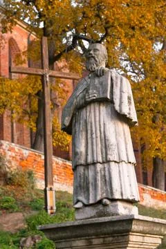 Monument Sandomierz abbot Stock Photos