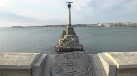 Monument to the Scuttled Ships Stockbeeldmateriaal 67438622
