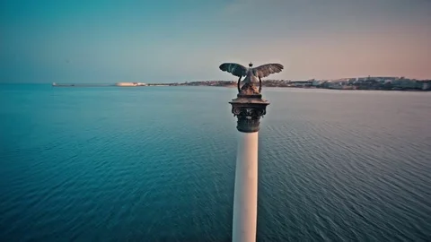 Monument to the scuttled ships Video stock 83548175