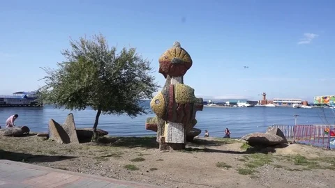 The monument to the sea Vídeo Stock 81037387