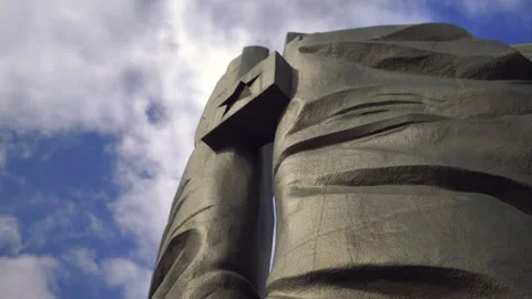 Monument to the second world war Stock Footage 132774744